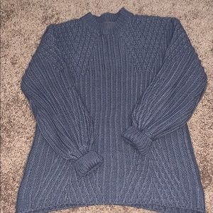 Blue Women’s Cable Knit Sweater